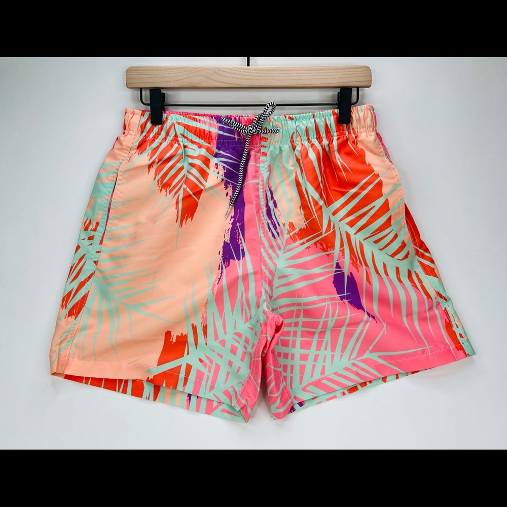 BOARDIES APPAREL MENS SZ XL TROPICANA MID LENGTH LINED SWIM SHORTS
